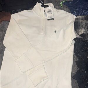 Polo Ralph Lauren Cream Zip-Up Sweater